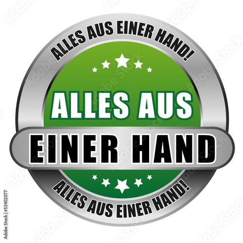5 Star Button grün ALLES AUS EINER HAND DTO DTO