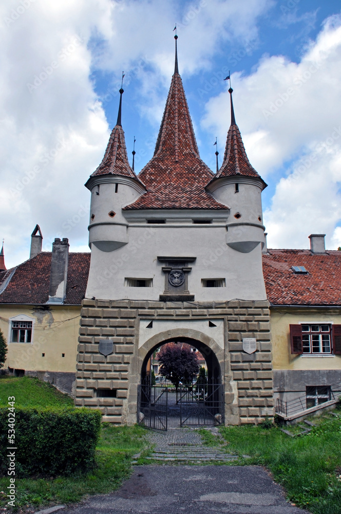 The Catherine gate, monument in Brasov, Romania