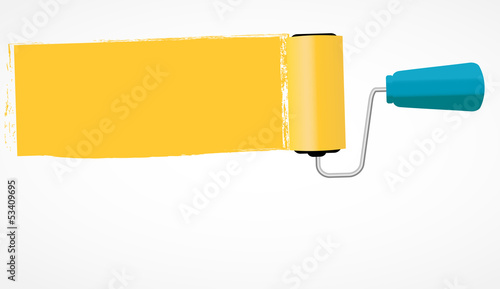 Paint roll icon vector illustration