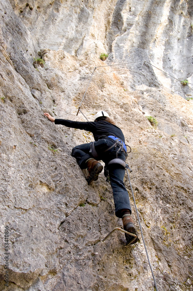 Obraz premium Bergsteiger in den Alpen
