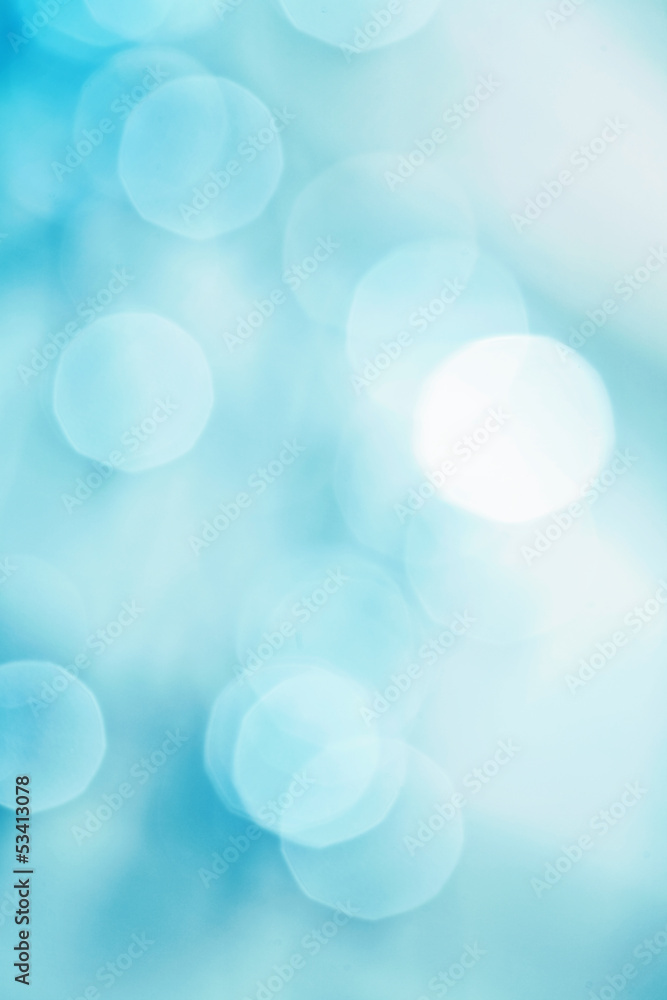 Obraz premium brightly blue bokeh