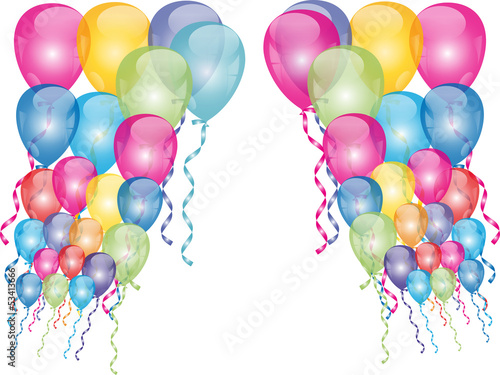 Luftballon, Hintergrund, Balloon background