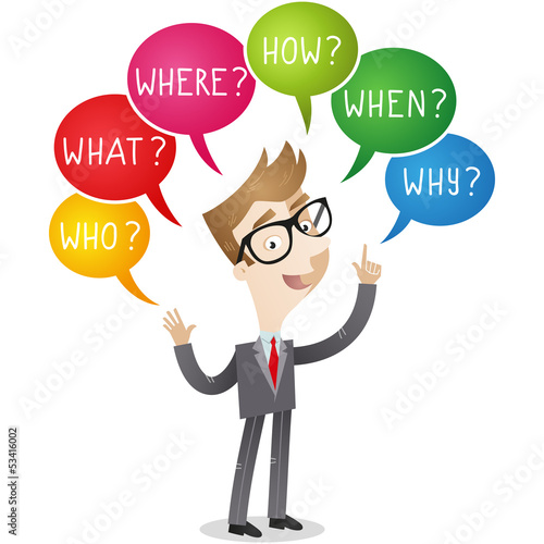 Businessman, who, where, what, questions, information