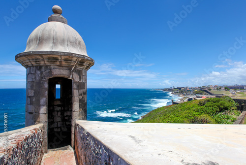 Watch Tower at El Morrow, Old San Juan in background