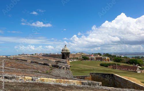 Old San Juan viewed from El Morrow high walls