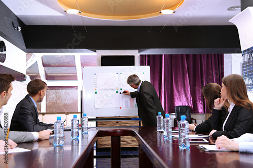 Business training at office