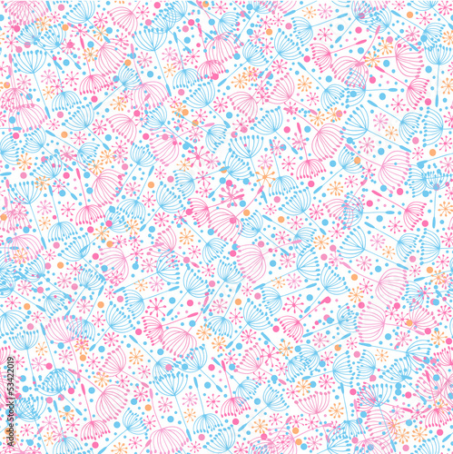 Lace seamless background with flowers flaff