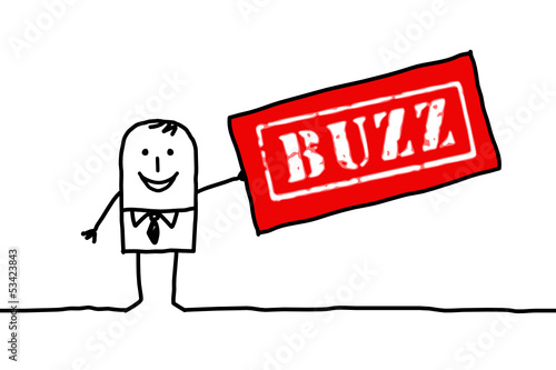 man & buzz