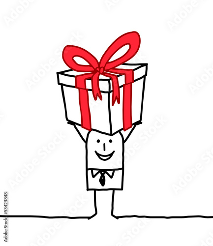 businessman & gift