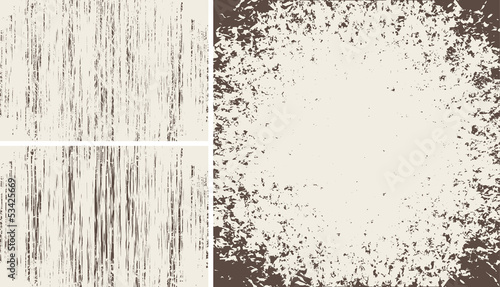 set grunge textures background