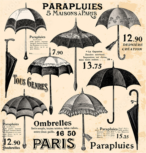 Vintage umbrella background