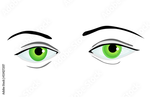 green eyes