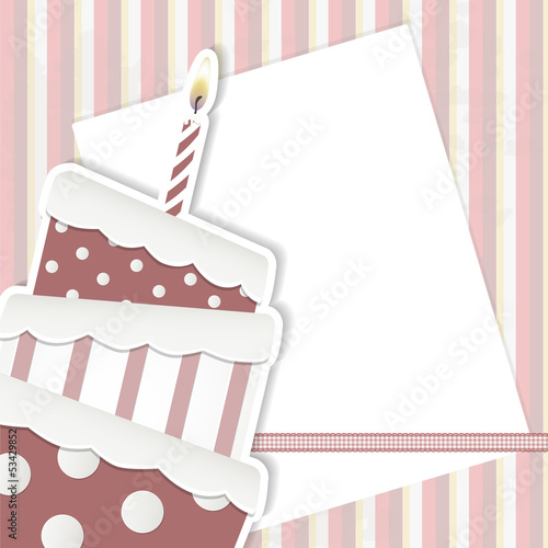 Scrapbooking cake - place your text