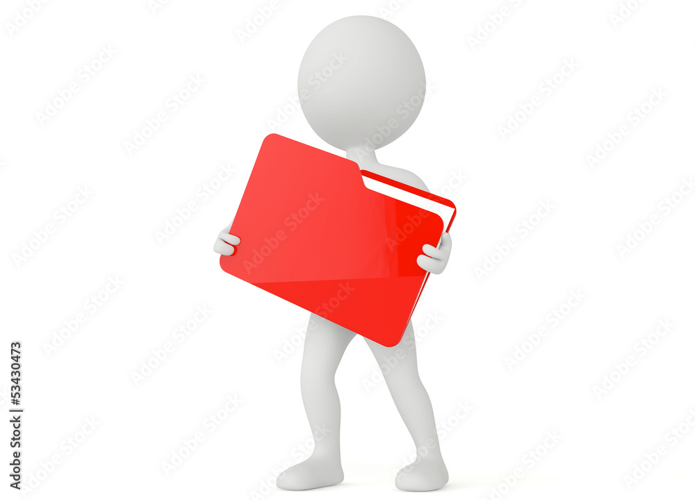 3d humanoid character hold a file folder 3d humanoid character hold a file folder