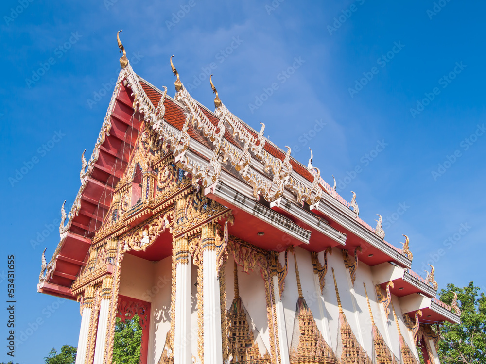 architecture of the temple in thailand