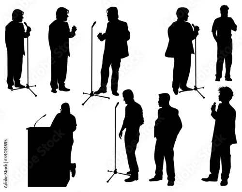 set of speakers isolated on white