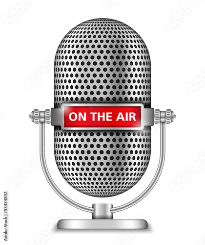 Retro Microphone On The Air