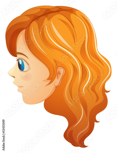 A sideview of a girl's face