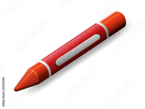 A red crayon