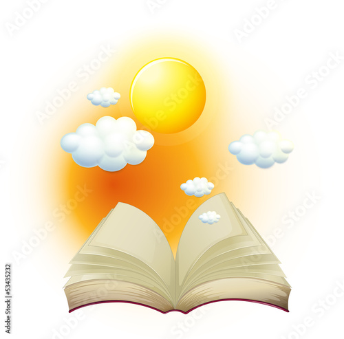 A book with a story about the sun