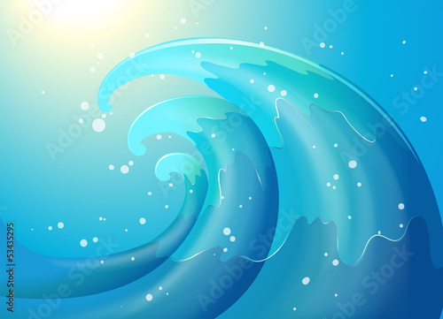 An abstract of a wave