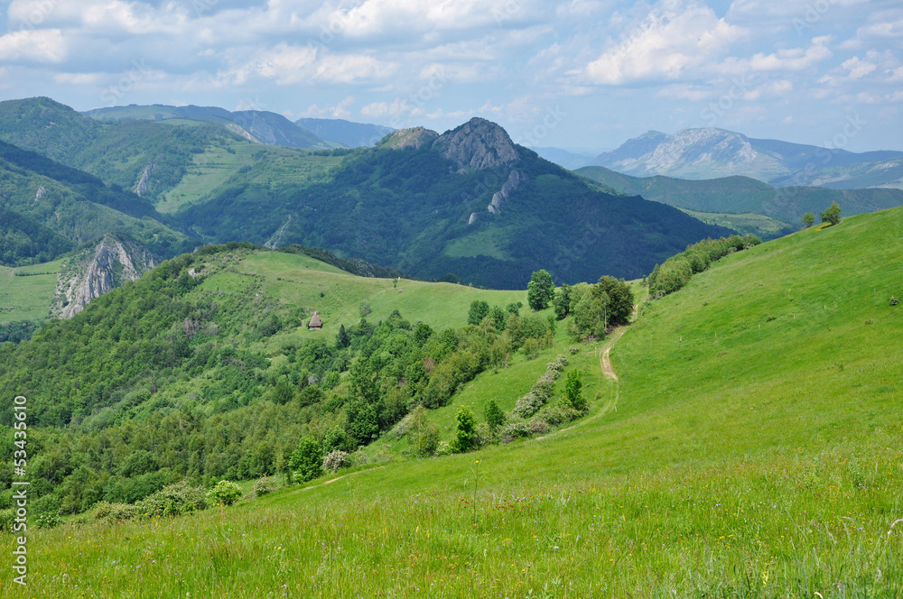 Beautiful green, vibrant mountains Beautiful green, vibrant mountains