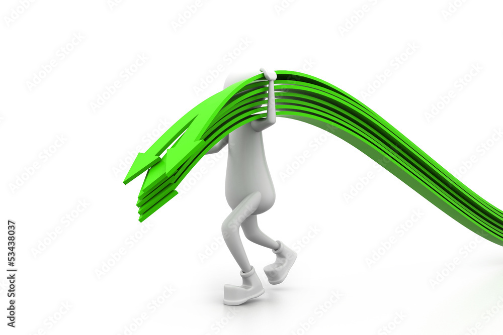 Business man and arrows. business concept. Business man and arrows. business concept.
