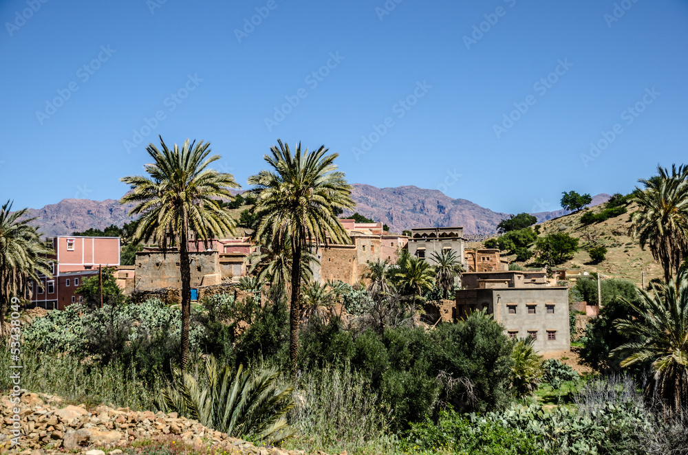 Morocco, Village in the Anti-Atlas mountains Morocco, Village in the Anti-Atlas mountains