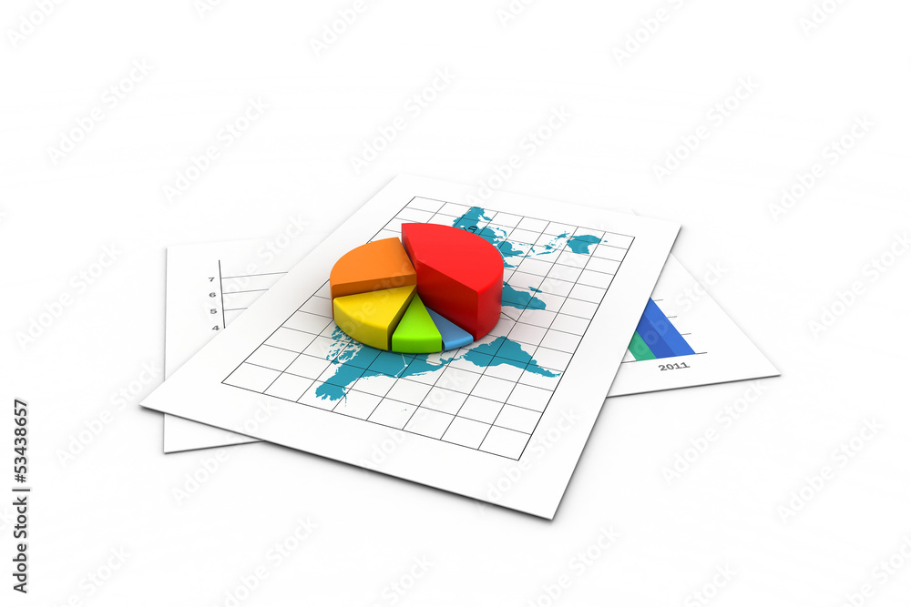 Business chart and diagram