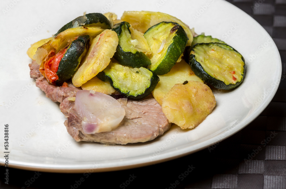 Meat and vegetable dish Meat and vegetable dish