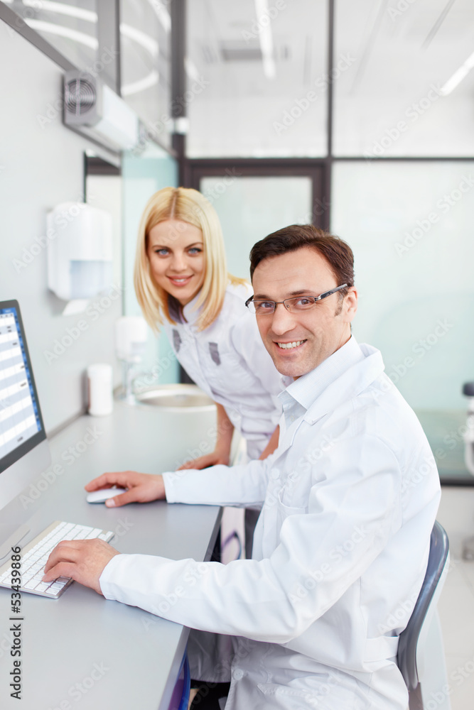 Obraz premium Scientists