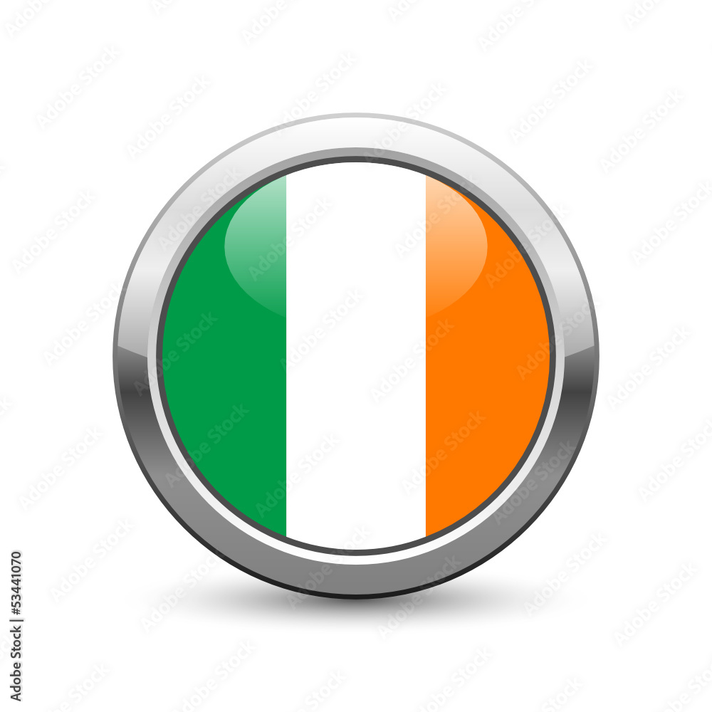 Irish flag icon web button Irish flag icon web button