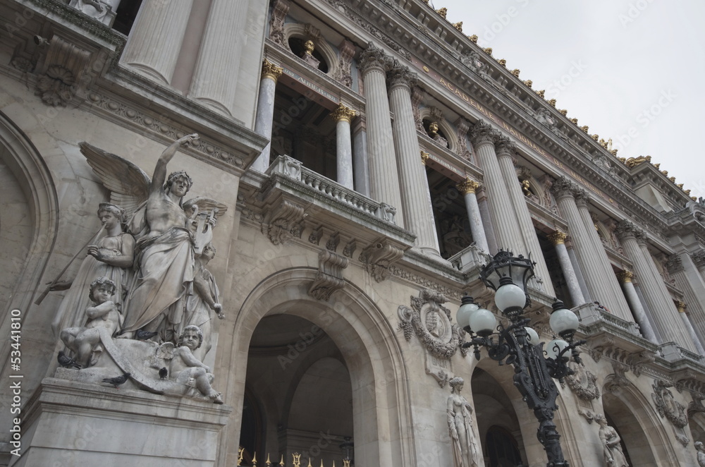 Obraz premium front of the Garnier Palace, National Opera, Paris