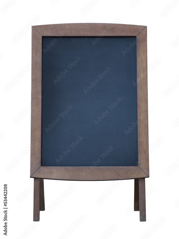 Wooden menu board with clipping path Wooden menu board with clipping path