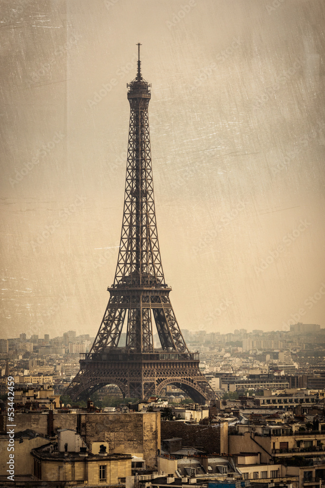 Fototapeta premium Wieża Eiffla w Paryżu, Francja