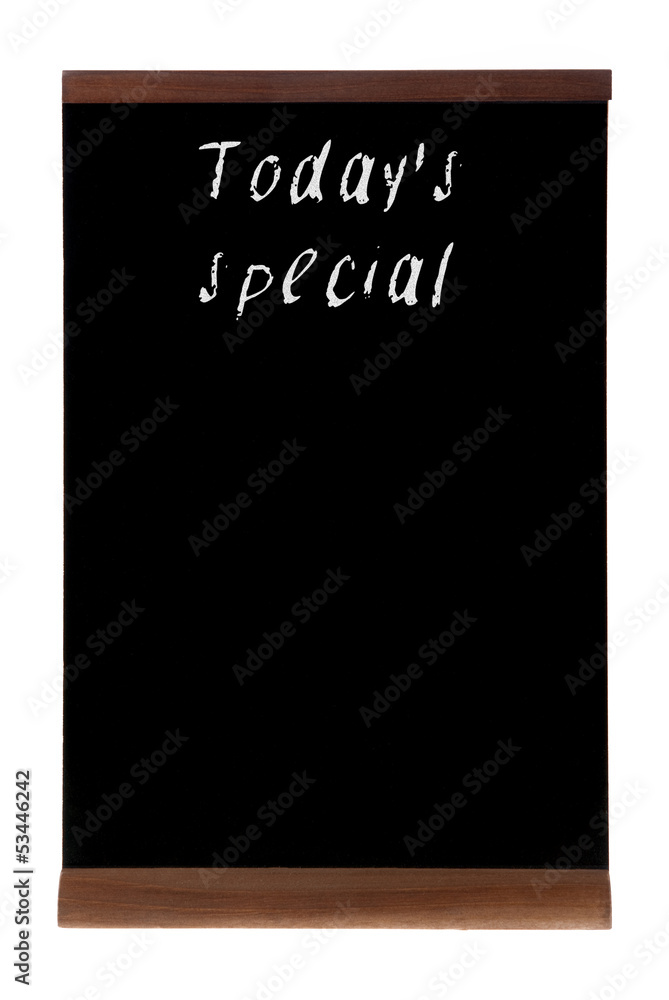 Today's special sign on chalkboard (people stopper) Today's special sign on chalkboard (people stopper)