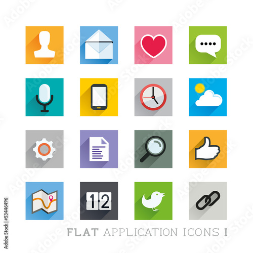 Flat Icon Designs - Applications