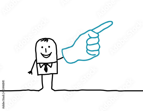pointing hand sign