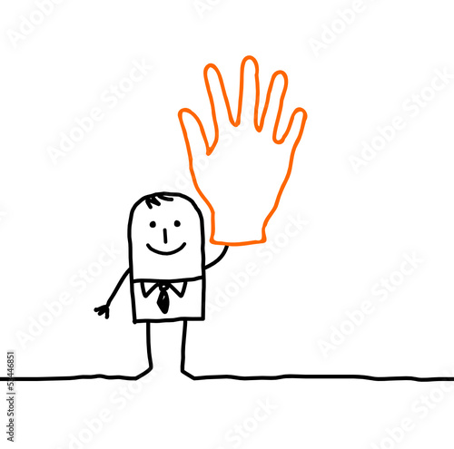 vote & hand sign