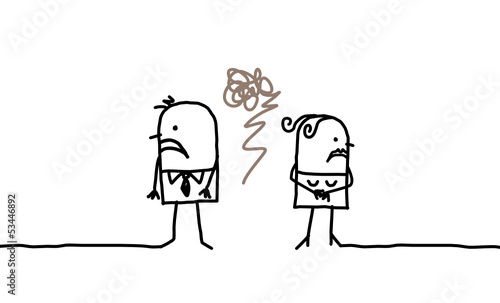 upset couple