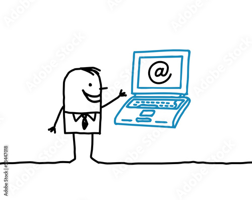businessman & laptop