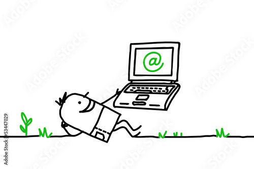 man & laptop