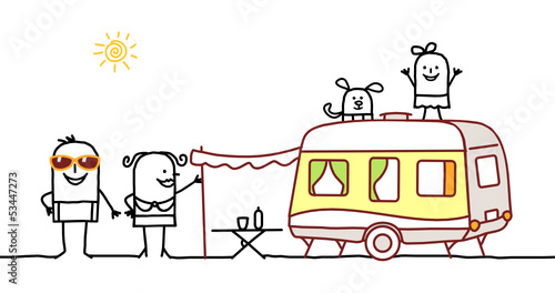 family & caravan