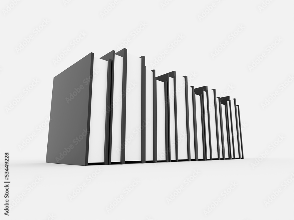 Fototapeta premium Books on the black cover isolated