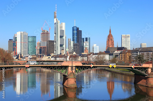 Frankfurt am Main (2013), Blick von der Flößerbrücke © Branko Srot