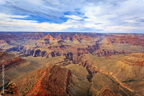 horizontal view of famous Grand Canyon