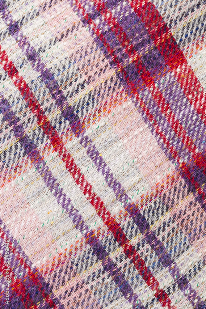 Woven picnic blanket patterned background