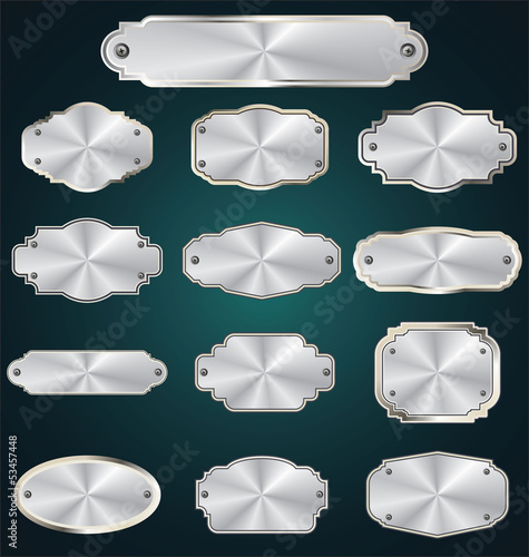 Metal plates set
