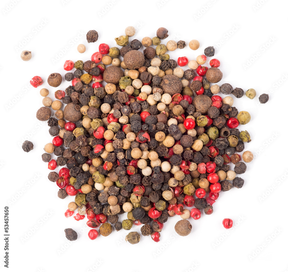mixture of peppers hot pepper, red pepper, black pepper, white p mixture of peppers hot pepper, red pepper, black pepper, white p