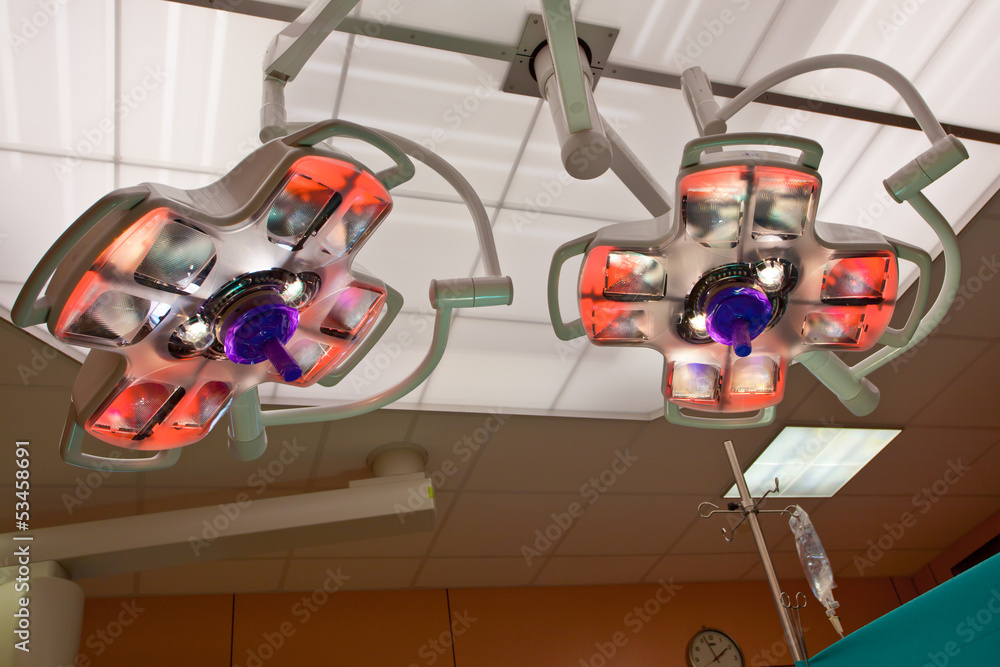Surgical Lights in an Operation Room